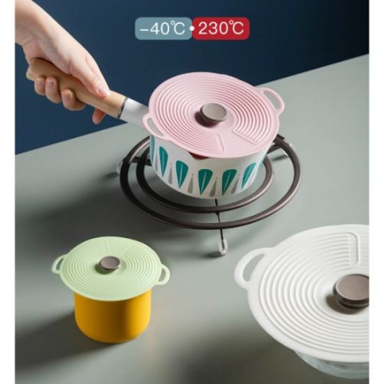 3'lü Vakumlu Silikon Kapak Seti resmi
