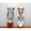 Ahşap Duvara Asmalı Maske Zebra resmi