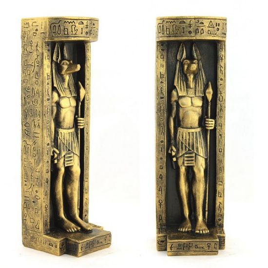Anubis Figürlü Mumluk  resmi