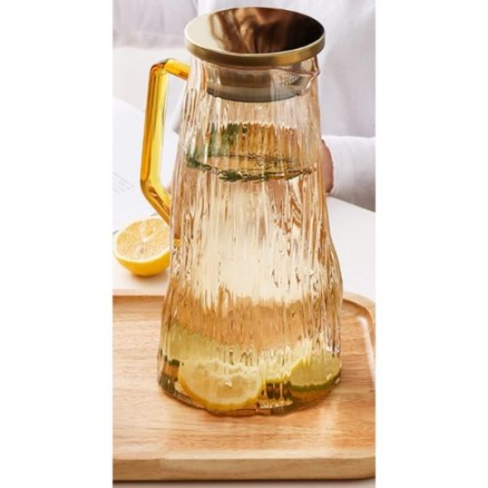 Çelik Kapaklı Cam Sürahi 1800 ml resmi