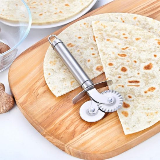 Çift Başlıklı Pizza Hamur Bıçağı resmi