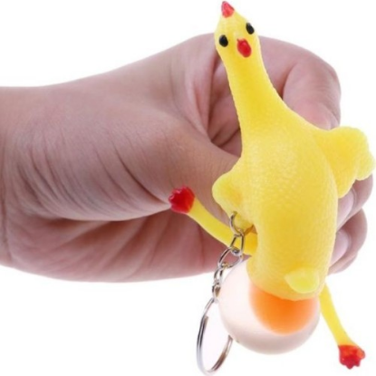 Squishy Yumurtlayan Tavuk Anahtarlık resmi