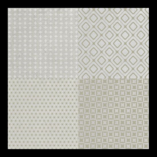 DecoHandy 30x30 cm Kendinden Yapışkanlı  Pvc Karo Mutfak Arası 4 Lü Karışık model  0,36m2 resmi