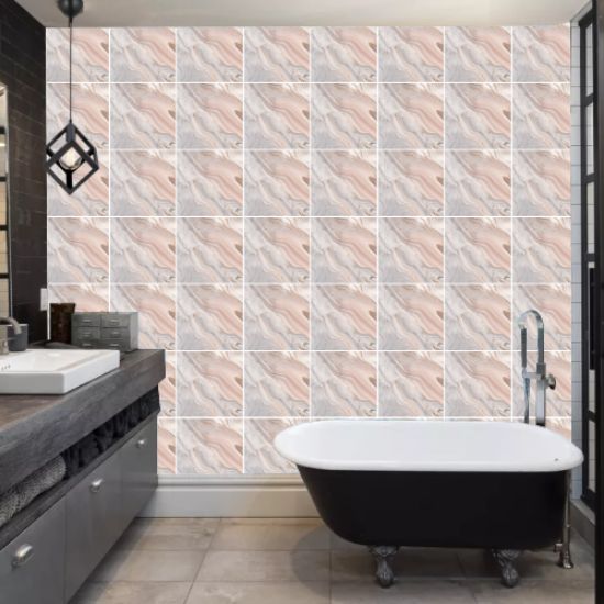 Decohandy 30x30 Cm Pvc Duvar Karosu 4'Lü Paket - Antik Mermer resmi