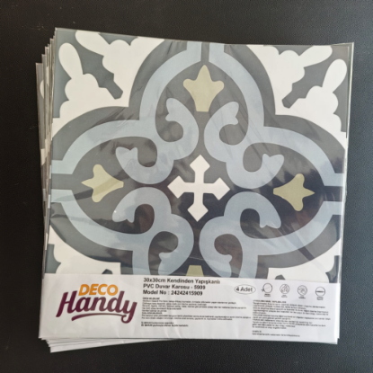 30x30 Cm Pvc Yer Karosu 4'lü Paket - Çini Desen resmi