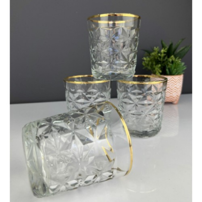 6'lı Kristal Meşrubat Bardağı 300 ml  resmi