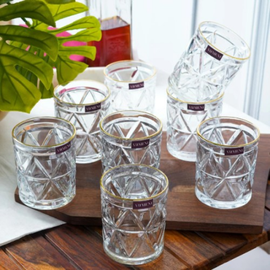 6'lı Kristal Meşrubat Bardağı 300 ml  resmi