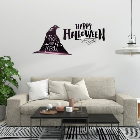 Happy Halloween Temalı Duvar Stickerı resmi
