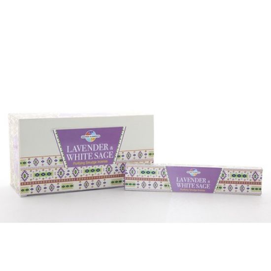Hem Sacred Elements Lavender White Sage Masala Aromalı Çubuk Tütsü  resmi