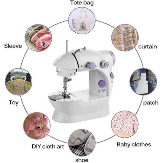Mini Ev Dikiş Makinesi Pedallı Sewing Machine resmi