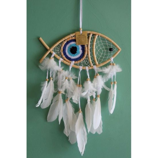 Rüya Kapanı Dream Catcher Balık Tasarımı resmi