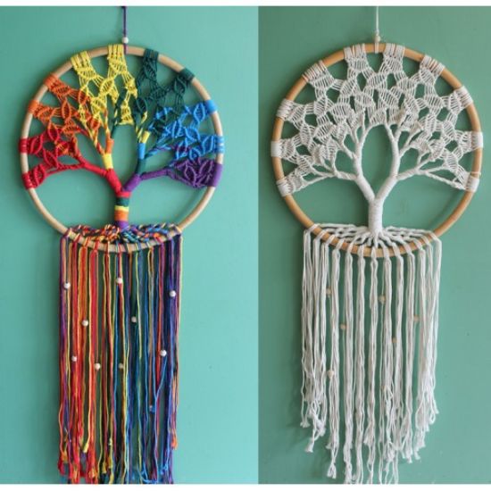 Rüya Kapanı Dream Catcher Hayat Ağacı Model 2  resmi