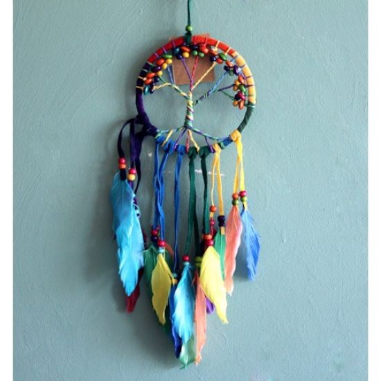 Rüya Kapanı Dream Catcher Hayat Ağacı Model 4  resmi