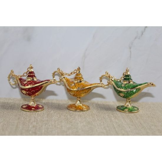 Swarovski Taşlı Minik Figür - Alaaddin'in Lambası  resmi