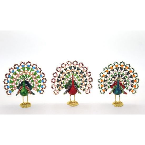 Swarovski Taşlı Tavuskuşu Model 5 resmi
