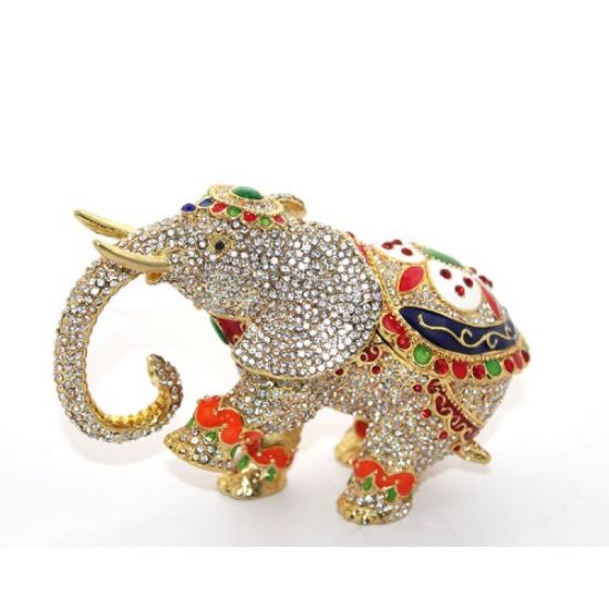 Swarovski Taşlı Tekli Fil Figürü Model 6 resmi