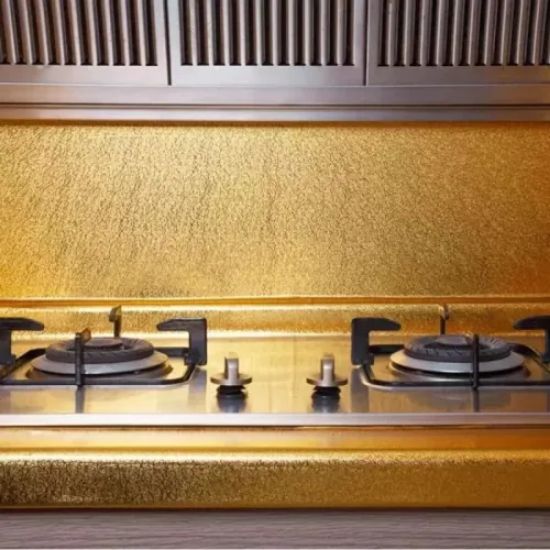 Yapışkanlı Gold Mutfak Tezgah Folyosu resmi