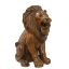 Ahşap Aslan Figürü 50 cm  resmi