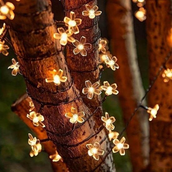Solar 5m 50 Led Papatya Gün Işığı 8 Fonksiyonlu resmi
