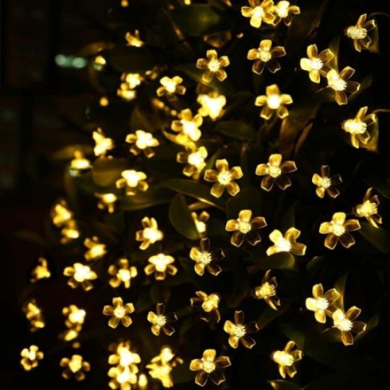 Solar 5m 50 Led Papatya Gün Işığı 8 Fonksiyonlu resmi