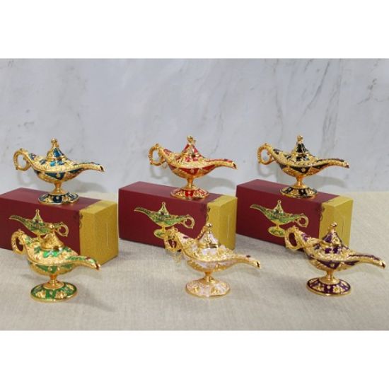 Mineli Metal Alaaddin Lambası Model 4 resmi