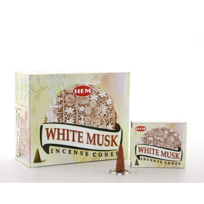 White Musk Aromalı Konik Tütsü resmi