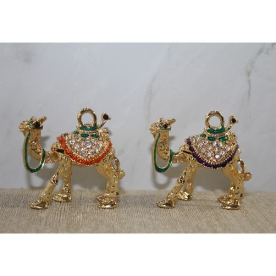 Swarovski Taşlı Minik Figür - Deve resmi