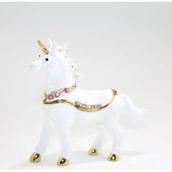 Swarovski Taşlı Tekli Unicorn Figürü  resmi