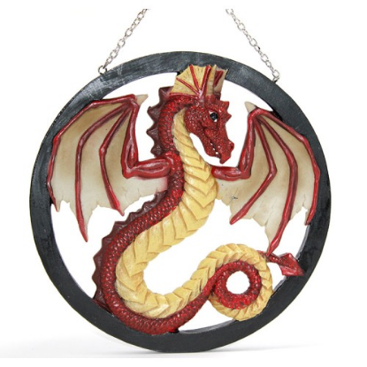Duvara Asmalı Polyester Dragon Pano  resmi