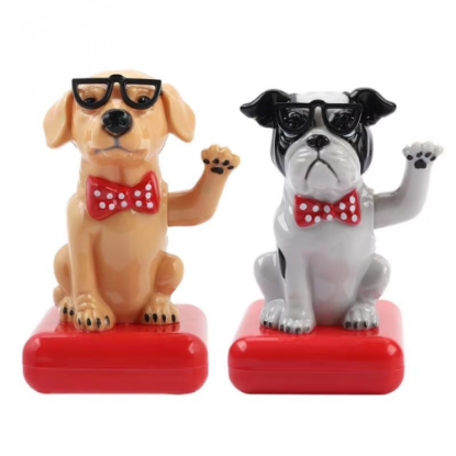 Güneş Enerjili Sallanan Köpek Figürü resmi