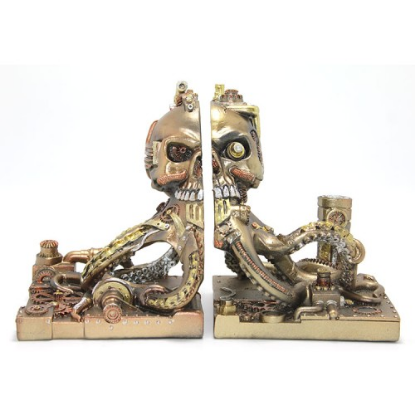 Steampunk Polyester Ahtapot Kitap Stoperi  resmi