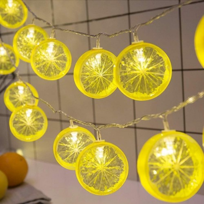 2m 10 Led Pilli 2 Kademeli Limon Led Işık  resmi