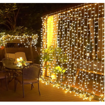2x2 Metre Perde Led Sarı Işık  resmi