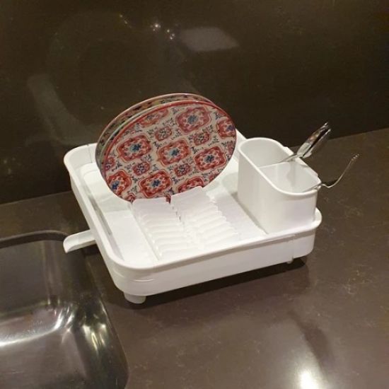ACILIR KAPANIR SURGULU BULASIK VE TABAKLIK BEYAZ resmi