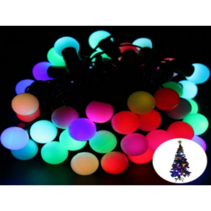 5 Metre 28 Mini Top RGB Led Siyah Kablo resmi