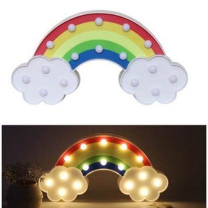 Led Işıklı Gökkuşağı Gece Lambası resmi