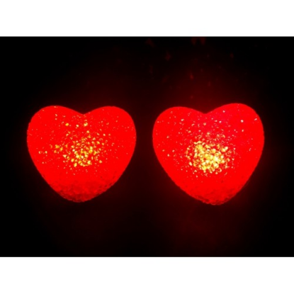 Led Işıklı Kırmızı Kalp Gece Lambası resmi