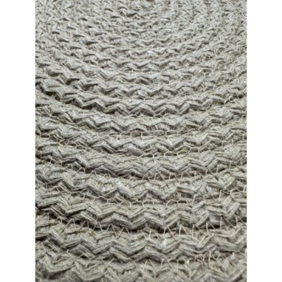 DecoHandy Jute Örme Supla - Renkli Şeritli resmi