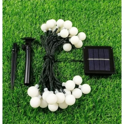 Solar 5m 28 Led Top Gün Işığı Siyah Kablolu resmi