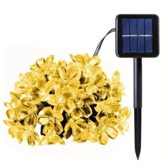 Solar 5m 50 Led Papatya Gün Işığı 8 Fonksiyonlu resmi