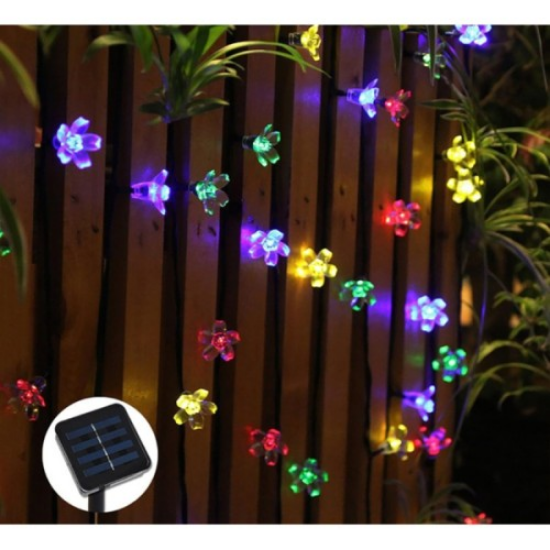 Solar 5m 50 Led Papatya RGB 8 Fonksiyonlu resmi