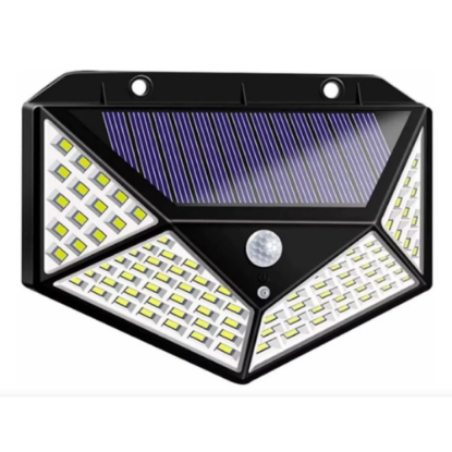 Solar Hareket Sensörlü Duvar Lambası 100 Led  resmi