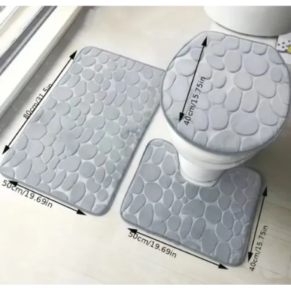 Banyo Tuvalet Paspas Seti 3 PARÇA resmi