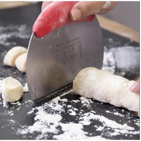 Paslanmaz Çelik Hamur Kesme ve Şekillendirme Spatulası resmi