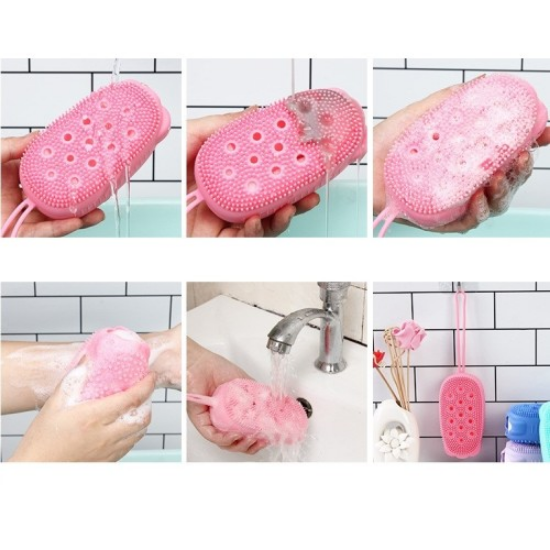 Süngerli Silikon Banyo Kesesi resmi