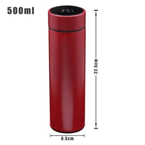 Sıcaklık Göstergeli Dijital Termos 500 ml resmi
