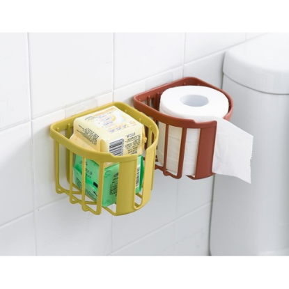 Yapışkanlı Çok Fonksiyonlu Banyo Organizeri BEYAZ resmi