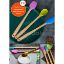 Silikon Uçlu Isıya Dayanıklı Bambu Spatula 3'lü Set resmi