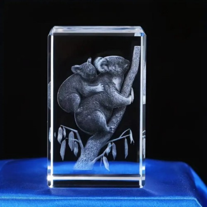 3D Kristal Koala Modeli  resmi