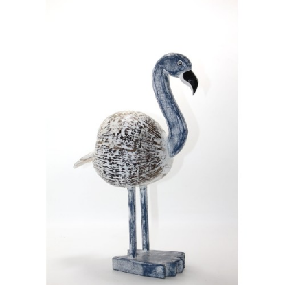 Ahşap Flamingo Figürü  resmi